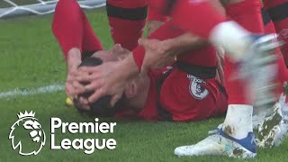 Kieffer Moore stakes Bournemouth 20 lead v Everton  Premier League  NBC Sports [upl. by Hehre]