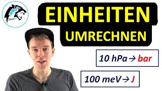 EINHEITEN umrechnen Pascal bar eV Kelvin Herz  Teil 2 [upl. by Joette]