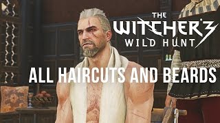 The Witcher 3  All Haircuts and Beards All Styles [upl. by Treva491]