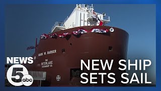 First Great Lakes freighter built since 1981 gets ready to set sail [upl. by Rush]