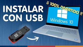 INSTALAR WINDOWS 10 DESDE USB ¿Sin dormirse [upl. by Juster]