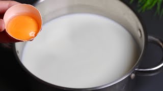 Fügen Sie der Milch ein Ei hinzu🥚🥛Ich kaufe keinen Käse mehr im Laden🧀 [upl. by Asilehc]