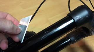 How to Fix a Scratched Fork Stanchion [upl. by Shellie338]