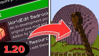 World Edit In Minecraft Bedrock 120  World Edit Addon MCPE  minecraft [upl. by Koser]