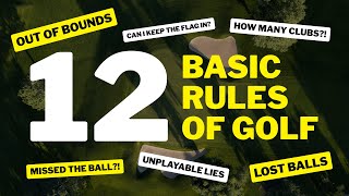 12 BASIC RULES OF GOLF in just 90 seconds  2022 EDITION [upl. by Liagiba]