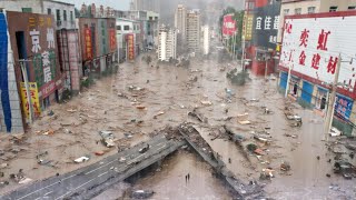 The disaster in China is getting out of control Floods is increasingly widespread in Nanyang [upl. by Mikahs412]