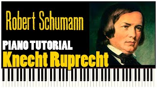 R Schumann  Knecht Ruprecht from Album for the Young Piano Tutorial Synthesia [upl. by Telfore587]