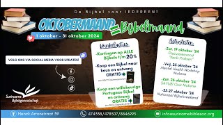 SBG Oktobermaand  Bijbelmaand 2024 [upl. by Kentigera554]