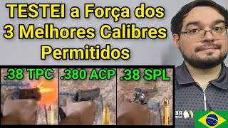 Teste em objetos 38 TPC vs 380 ACP x Revólver 38 SPL Qual é Melhor O que Realmente importa [upl. by Boycey349]