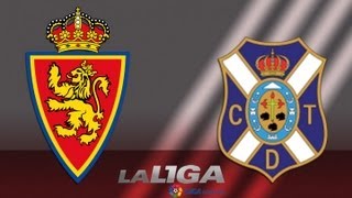 Resumen de Real Zaragoza 30 CD Tenerife  HD [upl. by Nitniuq]