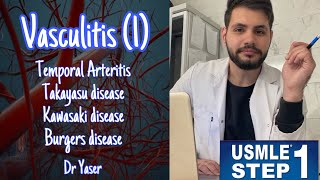 Vasculitis Part 1 USMLE Step 1  by Dr Yaser  بالعربي [upl. by Griffin]