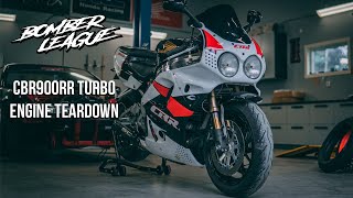 HONDA CBR900RR FIREBLADE 92 TURBO  ENGINE TEARDOWN [upl. by Reckford]