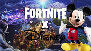 Fortnite x Disney Official Announcement  New POIs New Skins and MORE [upl. by Olimpia115]