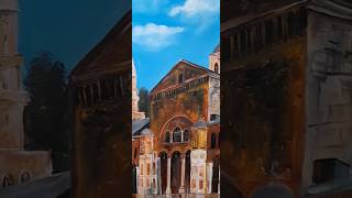 الشام موطني المسجدالاموي دمشق رسم ألوانأكريليك 2024 Umayyad Mosque Damascus AcrylicColors [upl. by Katsuyama]