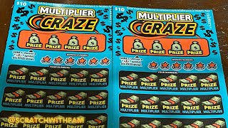 Multiplier Craze 💥 CA Scratchers ScratchWithPam lottery scratchers scratchwithpam [upl. by Nereen811]