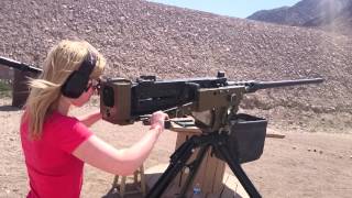 Firing 50 calibre M2 Browning quotmadeucequot [upl. by Oringas]