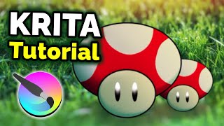 How to Use KRITA  Digital Art Tutorial for Beginners [upl. by Skoorb813]