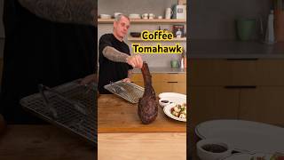 Coffee rub tomahawk with espresso bbq sauce KitchenaidAustralia Semi Automatic Espresso Machine [upl. by Alitha]