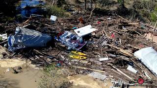 UPDATE Michigan Dams Failure Sanford Michigan 2 Dams Breached 500 Year Flood 23 4K Drone [upl. by Gatias931]