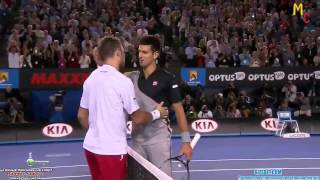 Wawrinka vs Djokovic Match point Australian Open 2014 [upl. by Novikoff715]