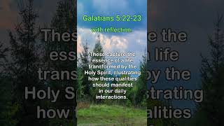 Galatians 52223 With Reflection motivation inspiration [upl. by Hakceber]