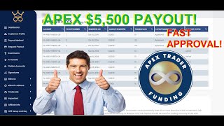 APEX PAYOUT 5 Requesting 5500 PAYOUT FAST APPROVAL [upl. by Marj630]