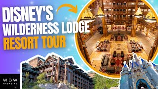 Disneys Wilderness Lodge Resort Tour  Lobby Pools Dining and MORE [upl. by Nollahs]