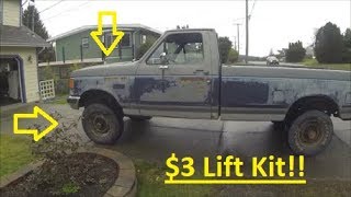 87 F250 Build Day 5  3 2 Inch Levelling Kit Install [upl. by Yeliab370]