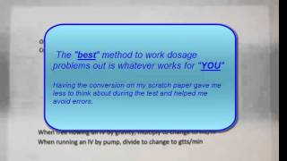 Nursing Drug Dosage  Objective 6 amp 7 introduction [upl. by Notak]