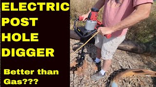 VEVOR Electric Post Hole Digger 1500 W 16 HP Electric Auger Review and demo [upl. by Bellis]