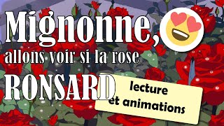 Mignonne allons voir si la rose  poème de Pierre de Ronsard  Lecture [upl. by Adnawyt855]