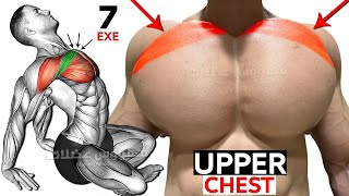 7 WAYS UPPER CHEST WORKOUT MAKE YOU LOOK BIGGER [upl. by Nirehs]