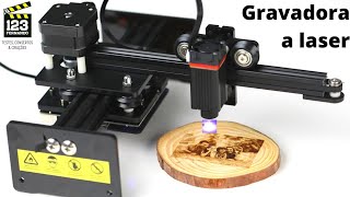 GRAVADORA LASER FÃCIL DE USAR GRAVAÃ‡ÃƒO A LASER EM MADEIRA PLÃSTICO COURO EVA MDF NEJE MASTER [upl. by Wyly401]