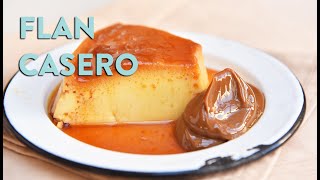 El mejor flan casero del mundo con mucho caramelo [upl. by Namrehs]