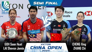 SEMI FINAL  GOH Soon Huat LAI Shevon Jemie vs CHENG Xing ZHANG Chi  China Open 2024 Badminton [upl. by Herzel]