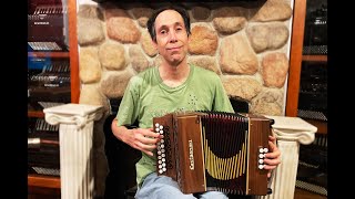 CASTSTUDGWW  Walnut Castagnari Studio Diatonic Button Accordion DG MM 21 8 2199 [upl. by Jacquelynn733]