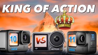 GoPro Hero11 vs Osmo Action 3 vs Hero10 Action Camera Comparison [upl. by Litnahs]