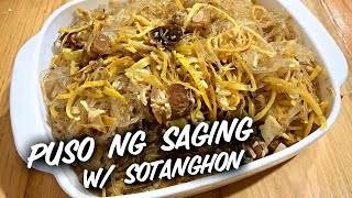 Kinilaw na Puso ng Saging w Sotanghon [upl. by Notsae]