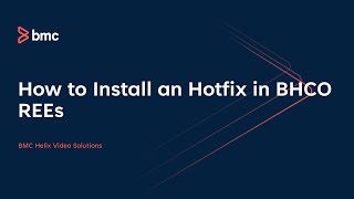 How to Install an Hotfix in BHCO REEs [upl. by Ahsinauj]