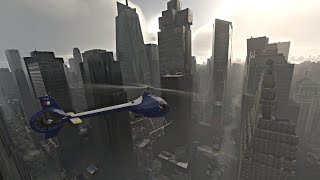 4K Rain Ambience in Microsoft Flight Simulator  Relaxing Dreamy Helicopter Flying [upl. by Whorton171]