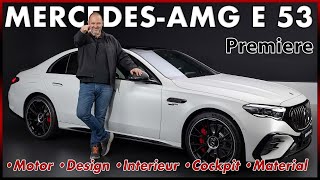 MercedesAMG E 53 HYBRID 4MATIC Die neue AMG EKlasse mit über 600 PS als PlugIn Hybrid  Premiere [upl. by Filide]