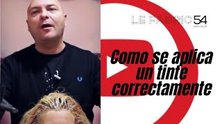 Como se aplica un tinte correctamente  Applying Permanent Hair Color [upl. by Onavlis]