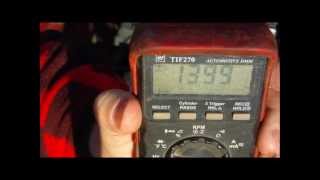 How to check battery voltage alternator voltage and load test voltage with a multimeter [upl. by Carmon]