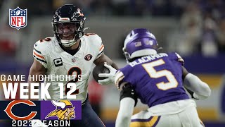 Chicago Bears vs Minnesota Vikings  2023 Week 12 Game Highlights [upl. by Dav]