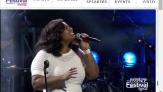 Jazmine Sullivan Tribute To Kim Burrell Essence Festival 2015 [upl. by Fabri]