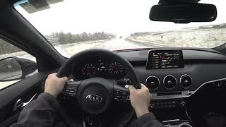 2020 Kia Stinger GTLine POV Review [upl. by Airdnalahs]