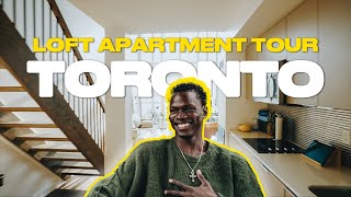 Best Loft Apartment Tour In Downtown Toronto Living Alone For The First Time [upl. by Narag]