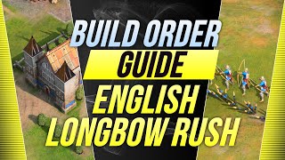 Age of Empires 4  English Longbow Rush Guide [upl. by Aeriela]