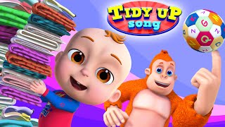 Tidy Up Song  Demu Gola Nursery Rhymes amp Kids Songs  Cartoon Animation [upl. by Ymac]