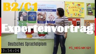 B2C1 Mündliche Kommunikation Teil 2  Expertenvortrag [upl. by Vida]